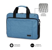 Subblim Maletin para Portatiles de hasta 15.6 Pulgadas - Proteccion Air Padding - Resistente Poliester Oxford - Repelente de Liquidos - Color Azul