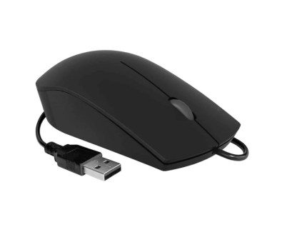 Subblim Raton Business con Cable - Dise&ntilde;o Ultradelgado y Ergonomico - Tecnologia Silent Click - Color Negro Mate