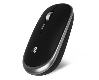 Subblim Raton Inalambrico Mini - Dise&ntilde;o Ergonomico y Elegante - Conexion USB Plug & Play - Tecnologia Silent Click - Ambidiestro - Resolucion Ajustable - Duradero y Portatil - Color Negro