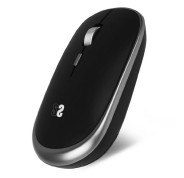 Subblim Raton Inalambrico Mini - Diseño Ergonomico y Elegante - Conexion USB Plug & Play - Tecnologia Silent Click - Ambidiestro - Resolucion Ajustable - Duradero y Portatil - Color Negro