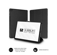 Subblim Shock Case Funda para Tablet Lenovo M10 HD - Diseño Full Smartcover - Carcasa de Policarbonato Duradero - Bordes Reforzados - Angulos de Vision Ajustables - Color Negro