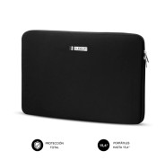 Subblim Skin Funda de Neopreno para Portatil 15.6\" - Cierre de Cremallera - Color Negro