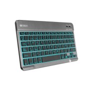 Subblim Teclado retroiluminado BT - 6mm de grosor - Conectividad Bluetooth 3.0 - Teclas de alta precisión - Batería Li-ion recargable - Color Gris