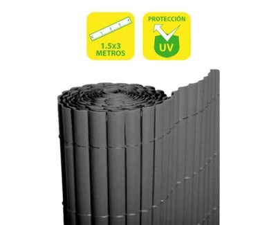 SunGarden Cañizo Plastico Doble Cara 1.5x3m - Color Gris Oscuro