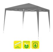 Sungarden Carpa Acero Rafia 3x3m - Color Gris