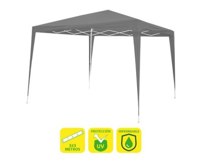 Sungarden Carpa Acero Rafia 3x3m - Color Gris