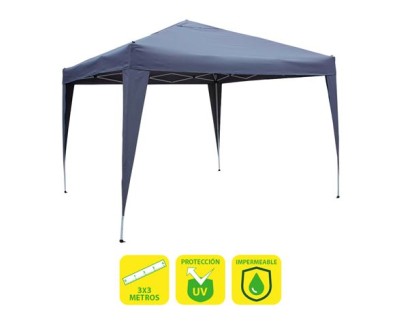 Sungarden Carpa Plegable Acero 3x3m - Color Azul