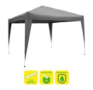 Sungarden Carpa Plegable Acero 3x3m Gris - Color Blanco