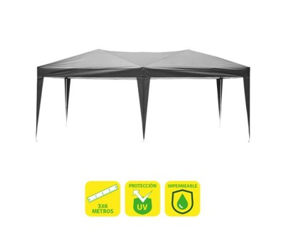 Sungarden Carpa Plegable Acero 3x6m - Color Gris