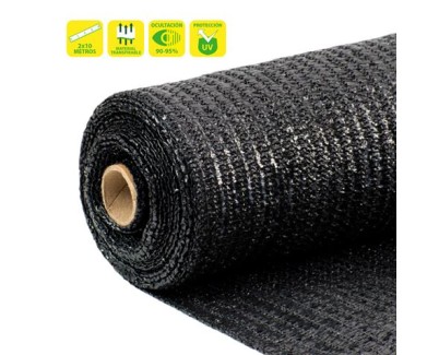 Sungarden Malla de Sombreo 2x10m - Color Negro