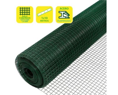 Sungarden Tela Metalica Plastificada 19x19x1.4mm 1x10m - Color Verde