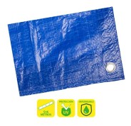 Sungarden Toldo / Lona con Ojales de Metal 5x6m - Color Azul