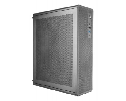 Tacens Aerom Slim 500 Caja Minitorre Ultra Compacta Micro ATX - Ventilador FDB de 90mm - Fuente de Alimentacion TFX 500W - Panel Frontal y Lateral de Malla - Puerto USB-A/USB-C/Audio - 334x272x102mm - Color Negro