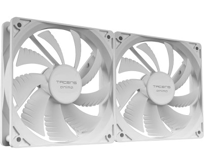 Tacens Anima AF12X2 Pack de 2 Ventiladores de 120mm - Rodamientos Fluxus - Color Blanco