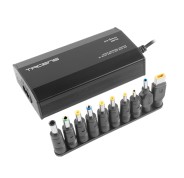Tacens Anima ANBP100 Cargador Universal para Portatil 100W - Conexion USB - 10 Adaptadores - 8 Opciones de Voltaje desde 12 a 24V - Color Negro