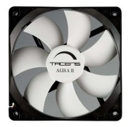 Tacens Aura II Ventilador 120mm - Carcasa Negra, Aspas Blancas - Velocidad Max. 1200rpm