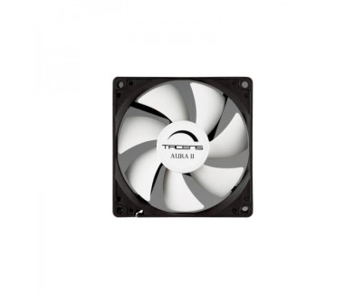 Tacens Aura II Ventilador Ultrasilencioso - Rodamiento Fluxus II - Aspas Aerodinamicas - Tornillos Antivibracion - 12 dB(A) Ruido - Color Negro