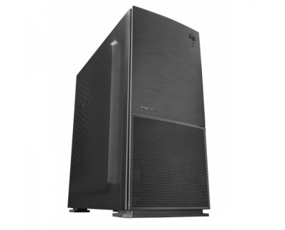 Tacens IMPERATOR II Caja Semi-Torre - Panel Frontal Aluminio - Ventilador Ultra-Silencioso - Soporte Refrigeracion Liquida - Gestion de Cableado Eficiente - Color Negro