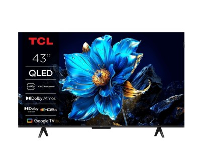 TCL 43P7K Televisor Smart TV 43\" QLED UltraHD 4K HDR - Google TV, WiFi, HDMI, USB 2.0, Ethernet, Bluetooth - VESA 200x100mm
