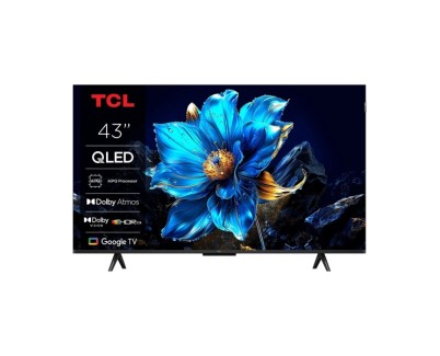 TCL 43T69C Televisor Smart TV 43\" QLED UltraHD 4K HDR - Google TV - WiFi, HDMI, USB 3.0, Ethernet, Bluetooth - VESA 200x200mm