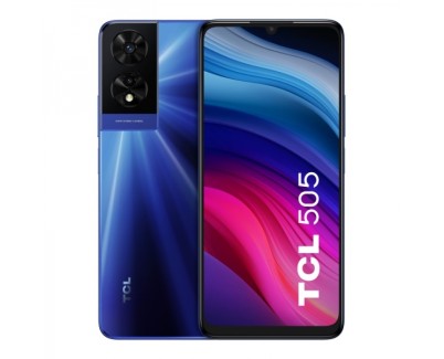 TCL 505 Smartphone Pantalla 6.75\" - 6GB - 256GB - Camara 50MP - Bateria 5010mAh - Admite Carga de 10W - Color Azul
