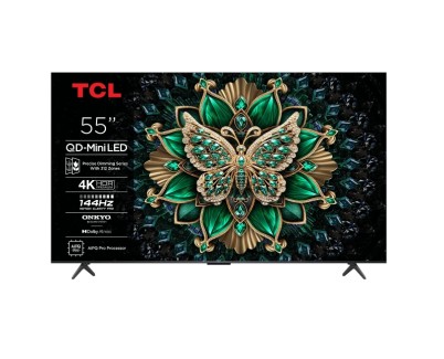 TCL 55C6K Televisor Smart TV 55\" MiniLED UltraHD 4K - Google TV - 144Hz - Sonido Onkyo - Dolby Vision IQ - Dolby Atmos - VESA 300x300