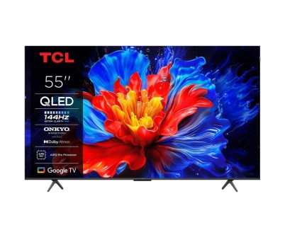 TCL 55P8K Televisor Smart TV 55\" QLED UltraHD 4K HDR - Google TV, WiFi, HDMI, USB 2.0, Ethernet, Bluetooth - VESA 300x300mm