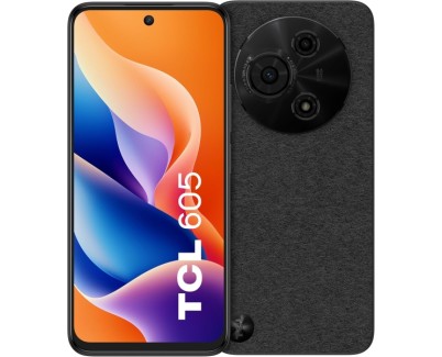 TCL 605 Smartphone 6.75\" - 4GB - 128GB - Camara 50MP - Bateria 5200mAh - Color Negro