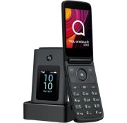 TCL One Touch 4043 Telefono Movil Pantalla Principal 3.2\", Secundaria 1.77\" Bluetooth 5.0 - Camara 2MP - Base de Carga - Color Gris Oscuro