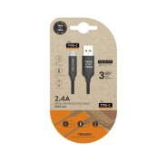 TechOneTech Cable USB-A Macho a USB-C Macho 1m - Recubierto de Nylon Trenzado