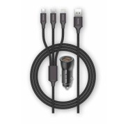 Pack Cargador Mechero TZ08 2.1A + Cable Tipo Micro USB XO