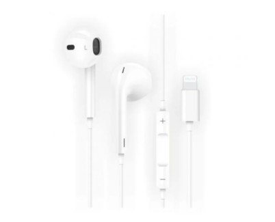 TechOneTech ear Tech Hip Auriculares Intraurales Sider Lightning - Microfono Integrado - Asistente Voz - Cable de 1.20m