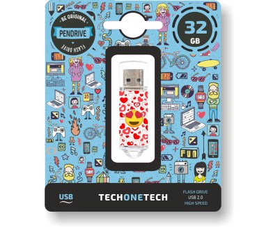 TechOneTech Heart Eyes Memoria USB 2.0 32GB (Pendrive)