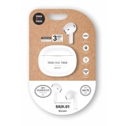 TechOneTech SIUX Auriculares Inalambricos Bluetooth TWS - Hasta 20h de Reproduccion - IPX5 - Color Blanco