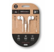 TechOneTech Soft EearTech Auriculares Intraurales - Microfono Integrado - Mini Jack 3.5mm - Cable de 1.20m - Blanco