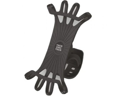 TechOneTech Soporte Universal de Smartphone hasta 7\" para Bicicletas/Patinetes - Dise&ntilde;o Antideslizante y Antivibracion - Color Negro