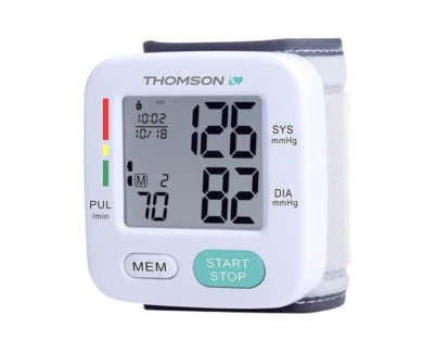 Thomson Cardio W6 Tensiometro de Muñeca - Deteccion Arritmia - Memoria 90 Lecturas - 2 Usuarios - Color Blanco