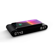 Thomson CT550I Despertador 15W - Cargador Induccion - USB Y Temperatura - Color Negro