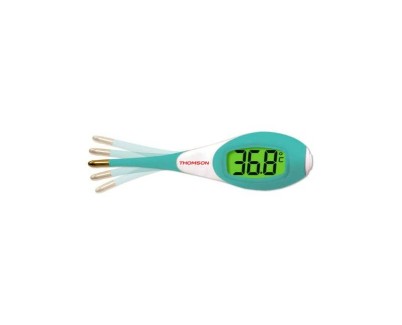 Thomson Jumbo Digital Termometro - Punta Flexible - Aviso Acustico - Color Verde