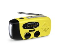 Thomson RT260 Radio - Linterna de Emergencia - Funcion Powerbank -  Color Amarillo