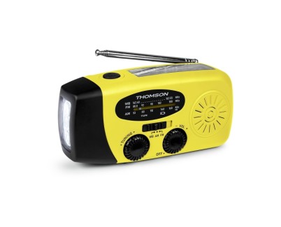 Thomson RT260 Radio - Linterna de Emergencia - Funcion Powerbank -  Color Amarillo