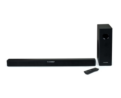 Thomson SB350BTS Barra de Sonido 300W con Subwoofer Bluetooth 5.0 - Led de Colores Luminosos - Mando a Distancia - Color Negro
