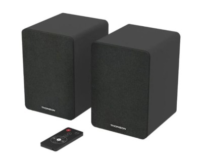 Thomson WS400DUO Altavoces 50W Bluetooth 5.0 - Entrada RCA - Mando a Distancia - Color Negro