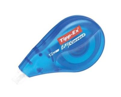 Tipp-Ex Easy Correct Cinta Correctora 4.2mm x 12m - Resistente - Escritura Instantanea