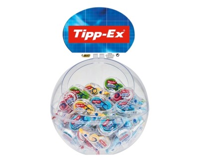 Tipp-Ex Mini Pocket Mouse Fashion Expositor con 40 Cintas Correctoras 5mm x 6m - Resistente - Escritura Instantanea