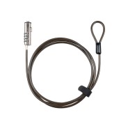 Tooq Cable Seguridad Nano 2.5x6mm Combinacion Portatil - Color Gris