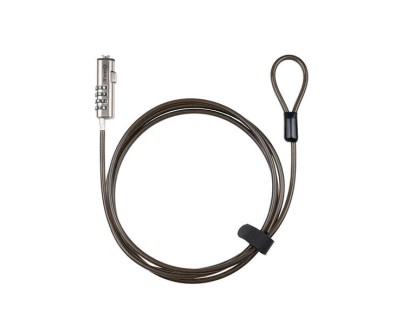 Tooq Cable Seguridad Nano 2.5x6mm Combinacion Portatil - Color Gris