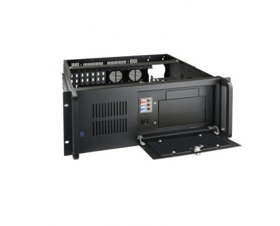 Tooq Caja ATX de 4U para Montaje en Rack de 19\" - 9x HDD3,5 + 2x HDD5.25 - Ventilador 120mm + 2 Ventiladores 80mm - 2x USB 3.0 - Color Negro