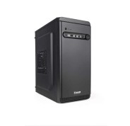 Tooq Caja Minitorre Micro-ATX/Mini-ITX - Tamaño Disco Soportado 3.5\", 2.5\" - USB3.0, 2.0, Audio HD - Ventilador 80mm Incluido - Color Negro