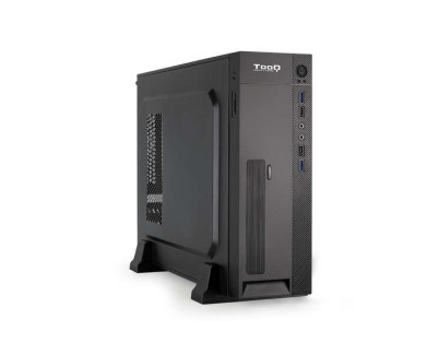 Tooq Caja Slim MATX TQC-3008U3CD 500W Lector Tarjetas - Color Negro